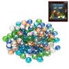 Round Gift Marbles Flat Stone Mixed Color Accessories Craft Fish Tank Beads Glass Stones Aquarium
