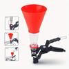 Универсальная воронка для заправки бензинового масла для автомобиля и мотоцикла, регулируемая ширина, зажим для заправки моторного масла, автомото аксессуары