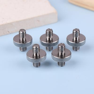 5 шт. 1/4" Мужской на 1/4" Мужской резьбовой металлический адаптер 1/4 дюйма Двойной Мужской винтовой адаптер для штатива Аксессуары для камеры