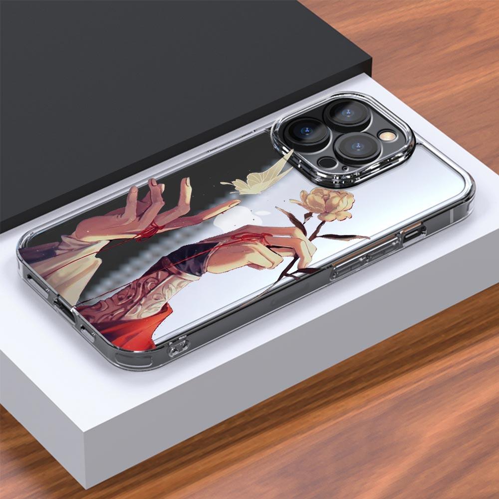 Heaven Official's Blessing For iPhone 15 14 13 11 12 Pro Max X XR XS Phone Case For iPhone 15 14 7 8 Plus SE Clear Soft Cover