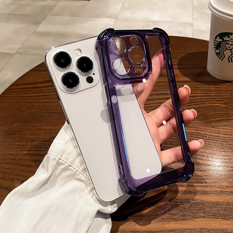 Acrylic Four-corner Anti-fall Transparent Shell Suitable for IPhone16 Mobile Phone Case Apple Apple 15 Space Shell High-transparent Sleeve