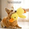 Durable Chew-Resistant Plush Duck Dog Toy,Soft Interactive Chew Proof Companion,Bright Yellow Safe Chewable Puppy Toy for  Dogs
