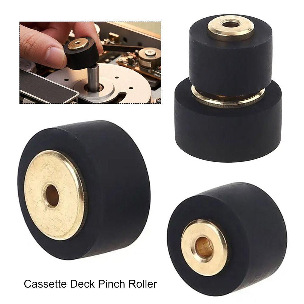 1Pcs Rubber Cassette Deck Pinch Roller Stereo Drive Wheel Part Radio Equipment Use