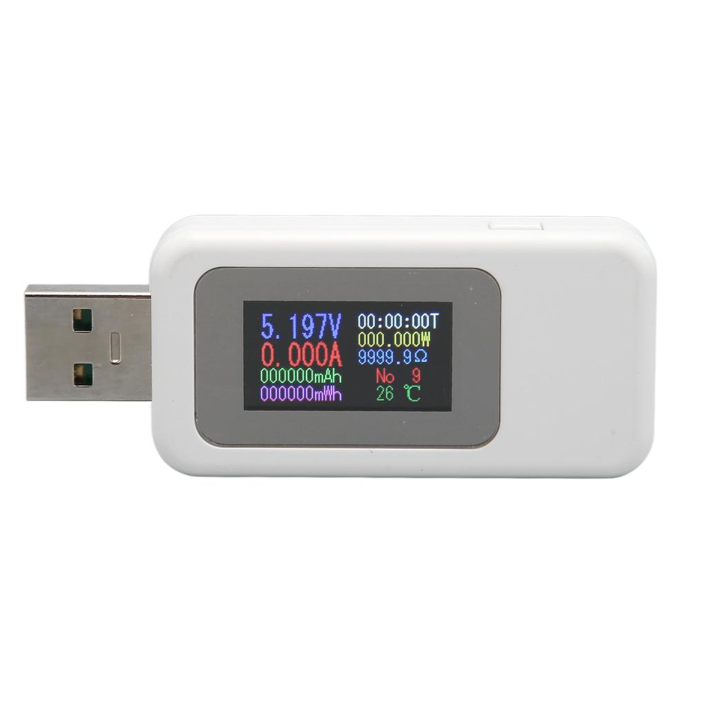 USB Тестер 0‑6.5A Ток 4‑30V Напряжение Цветной Дисплей USB Тестер Мультиметр для Мобильного Телефона