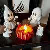 Halloween Ghost Candles Bonfire Party Resin Statue Ornaments Cute Decoration Ghost Outdoor Indoor Home Holiday Party Accessories
