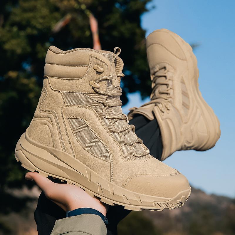 Новые дышащие тактические ботинки большого размера, специальные износостойкие тренировочные боевые ботинки для походов на открытом воздухе, военные ботинки с высоким голенищем