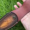 Держатель складного ножа, тисненые ножны из коровьей кожи, чехол для карманного ножа, чехол из расщепленной кожи, кобура для походного ножа, чехол для военного ножа с пряжкой на ремень