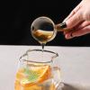 50/100ml Glass Measuring Cup Wooden Handle Espresso Cup Single Spout Milk Cup Coffee Supplies Transparent Kitchen Measuring