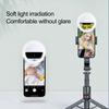 LED Rechargeable Selfie Fill Light Modes Ring Clip-on Round Beauty 3 Light Portable Anti-slip