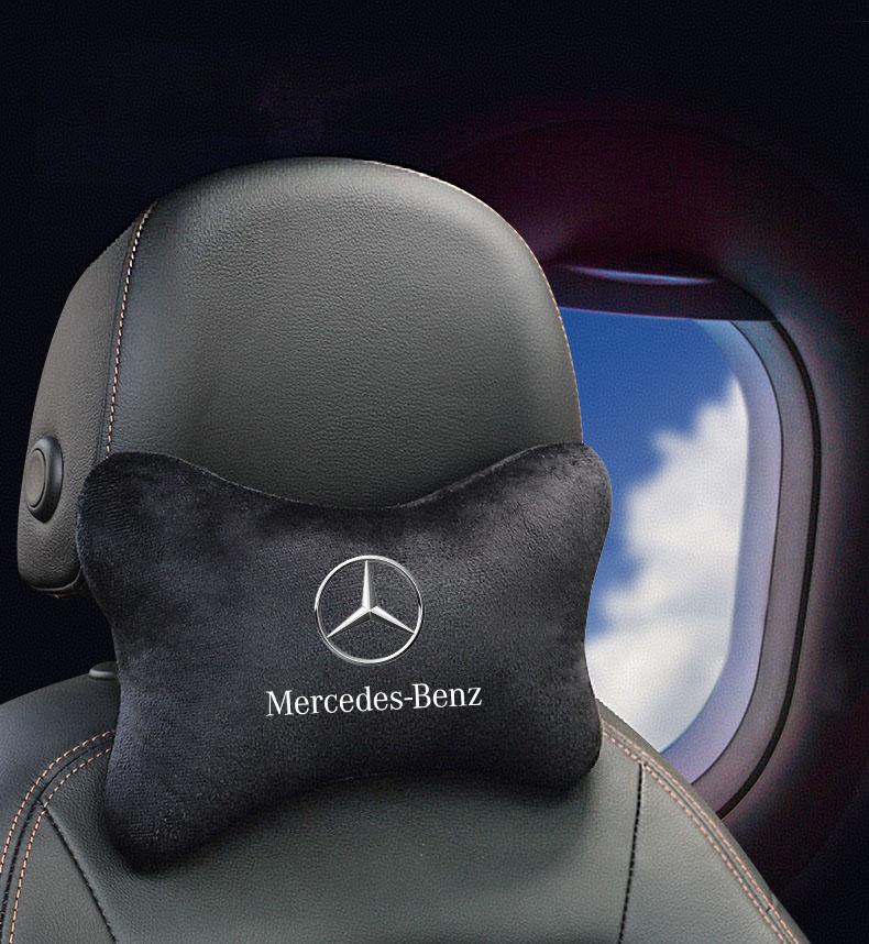 Soft Car Seat Belt Shoulder Pads Safety Headrest Neck Pillow Suit For Mercedes Benz A B C E S Class CLA CLS SLK GLA GLC GLB GLK BA1