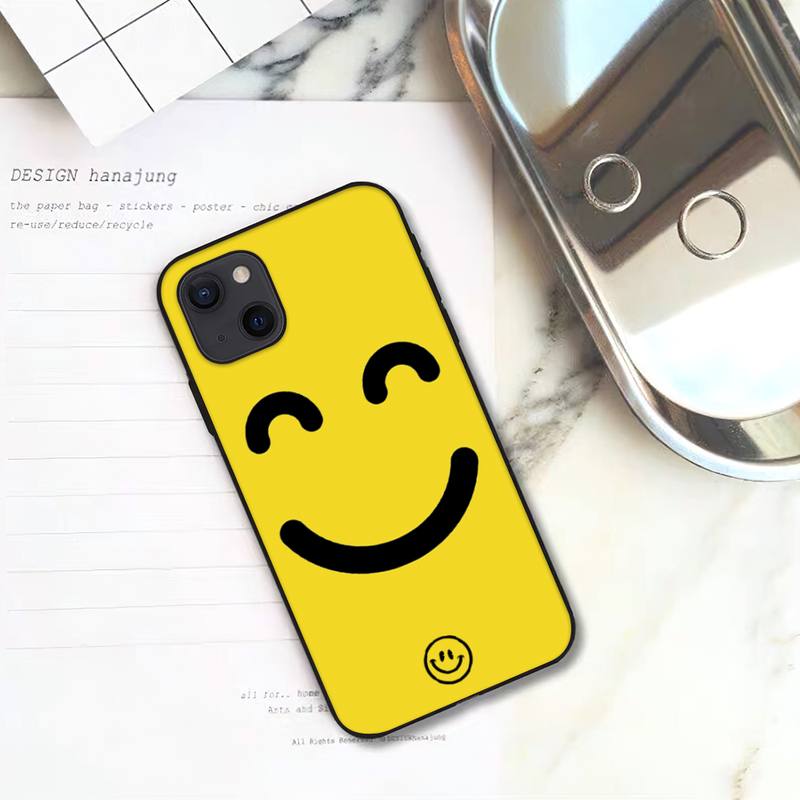Чехол для телефона со смайликом для iPhone 11 12 Mini 13 14 Pro XS Max X 8 7 6s Plus 5 SE XR Shell
