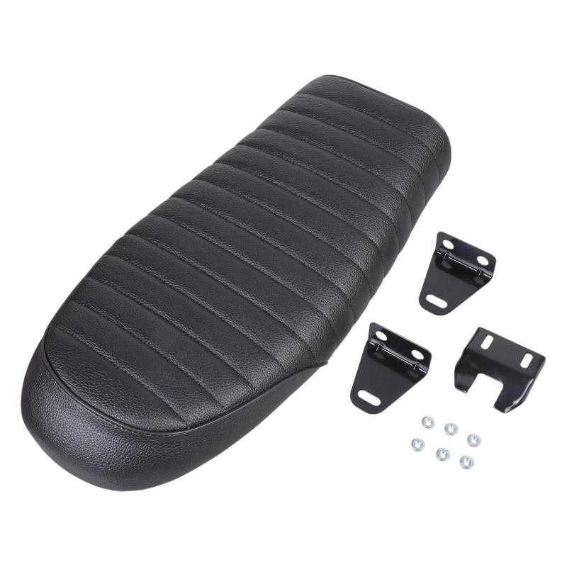 Винтажный удобный мотоцикл Cafe Racer Flat для сиденья Retro Leather Cushion Saddle Seats Motorcycle Retro для сиденья Cus