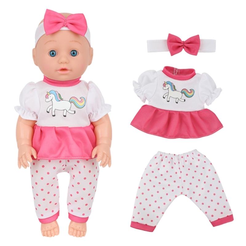 30cm Soft Vinyls Reborns Figurine Toy For Preschool with Life Like Design Imaginative Play Companion Doll for Toddler