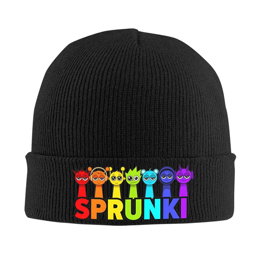 Игровые шапки с персонажами Sprunki Осень Зима Шапка-бини Новые Durple Pinki Jevin Sky Vineria Кепки Унисекс Акриловые вязаные кепки