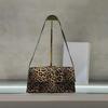 2024 Women's Genuine Leather Leopard Print Underarm & Crossbody Bag - Fashionable Versatile Handbag