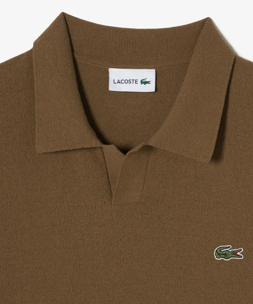LACOSTE Men'S Open Collar Short Sleeve Boucle Sweater Polo Shirt Ph374E-56G Lfa