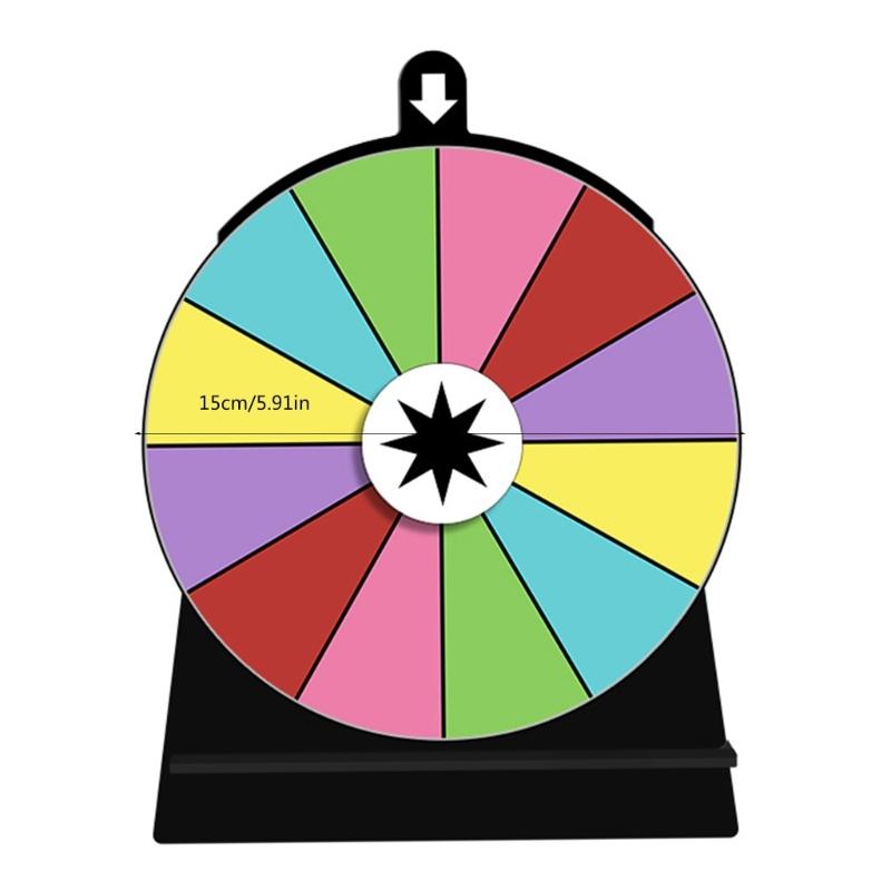  Wheel Game Set for Parties, Stand Included Tabletop Game Tradeshow Game Wheel for Carnivals