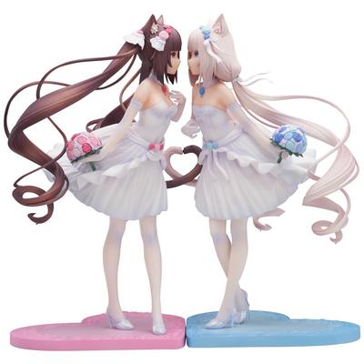 Nekopara Chocolat & Vanilla Eden's Dream версия. ПВХ и АБС раскрашенная готовая фигурка в масштабе 1/7