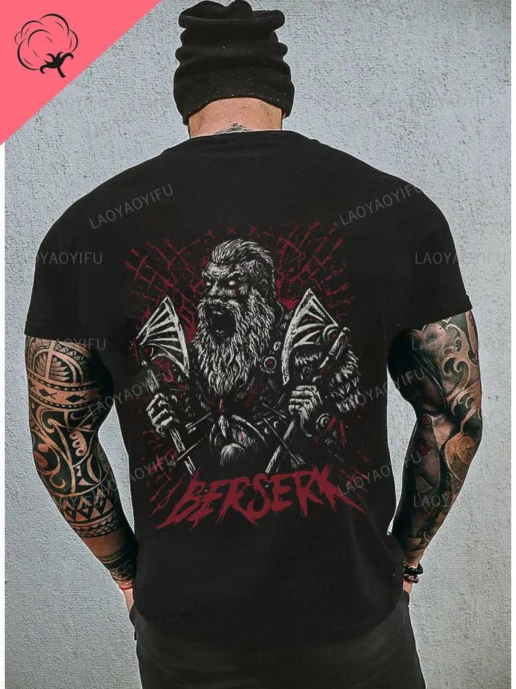 Viking Blood highquality Unisexs short sleeved Viking Legend Tshirt retro classic Tshirt Valhalla Odin top