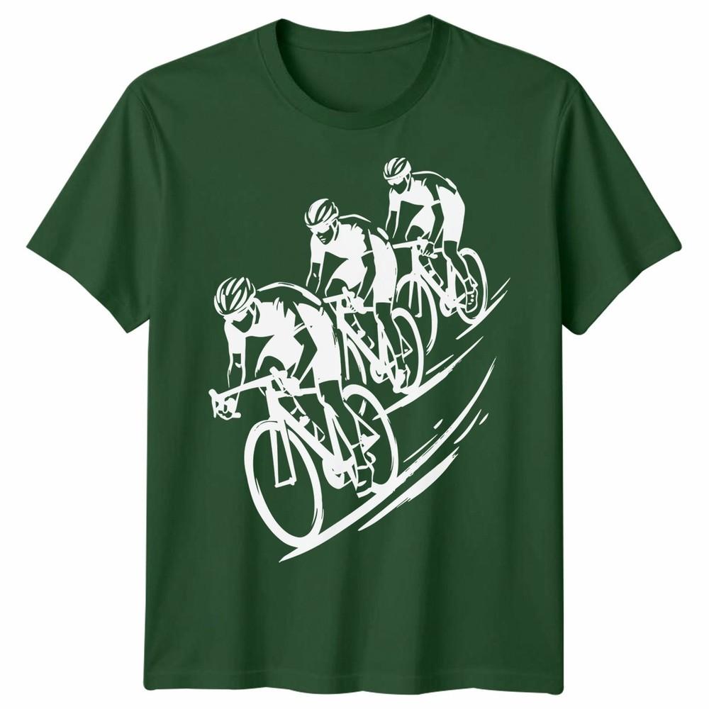 3 Cyclists Unisex T Shirt Cycling Bike Rider Cycle Gift Idea Graphic Tee