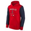 Nike Толстовка с капюшоном X MLB Collaboration Los Angeles Angels New York Yankees, удобная, простая, с длинным рукавом, флисовая, детская, красная 3Z3B7SBGY-LAA