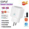 Corui Tuya Smart Zigbee Power Plug EU 16a 20a с монитором питания Беспроводная розетка Smart Life для использования с Alexa Google Home Alice
