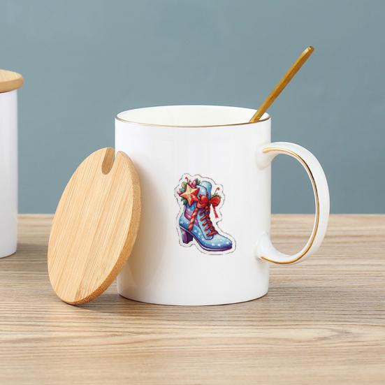 100 шт./пакет, Рождественская наклейка, самоклеящаяся, водонепроницаемая, из ПВХ, съемный чехол для телефона, багаж, скейтборд, ноутбук, наклейка для скрапбукинга, детские товары для самостоятельного изготовления