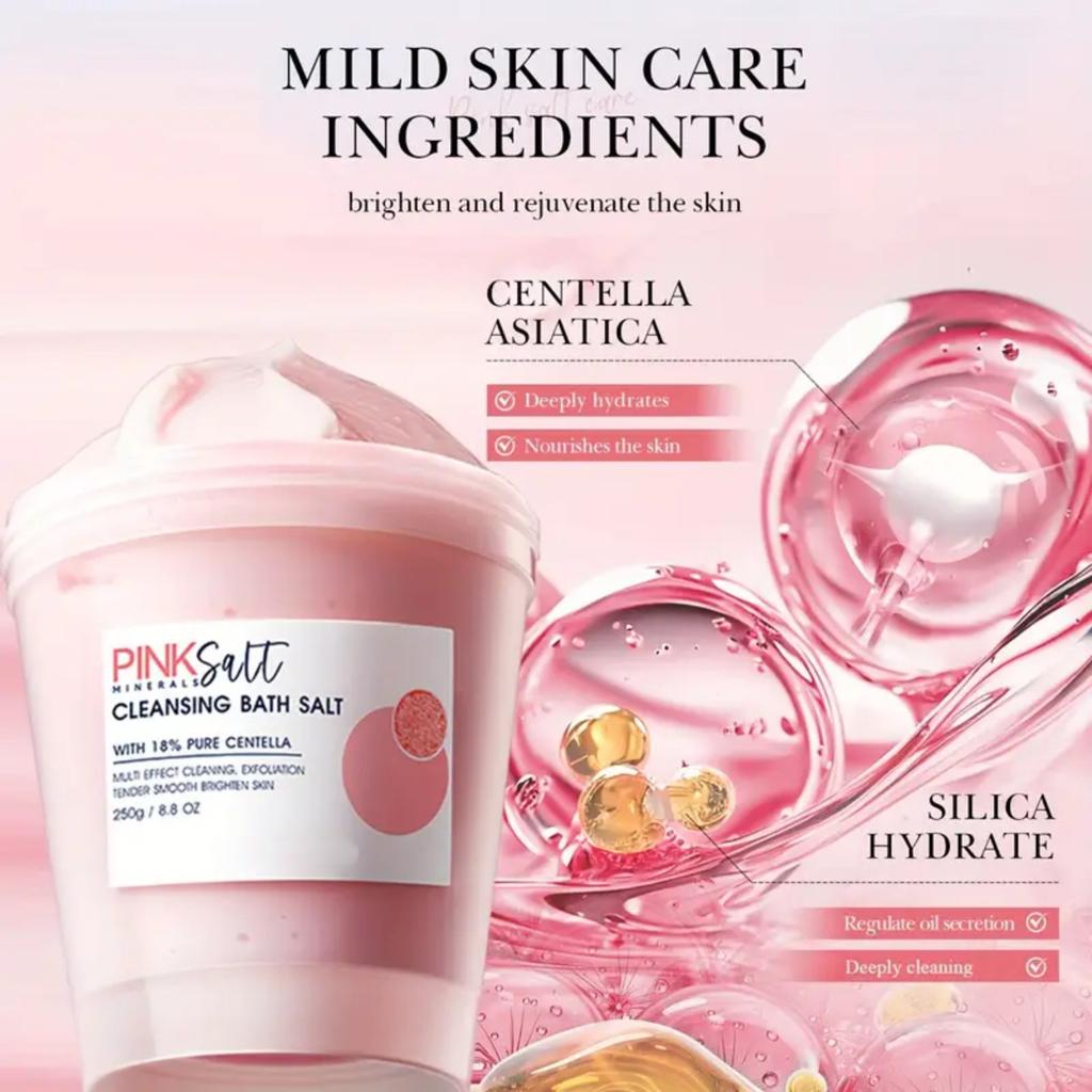 Очищающие кристаллы для ванны 250 г, очищающие кристаллы для тела, глубокое отшелушивание, нормальная кожа, гладкая и мягкая кожа, гранулы для физического отшелушивания