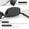 SUNGAIT Square Polarized Sunglasses with Metal UV400 and Case Men's Ultra-Lightweight Frame, Protection,