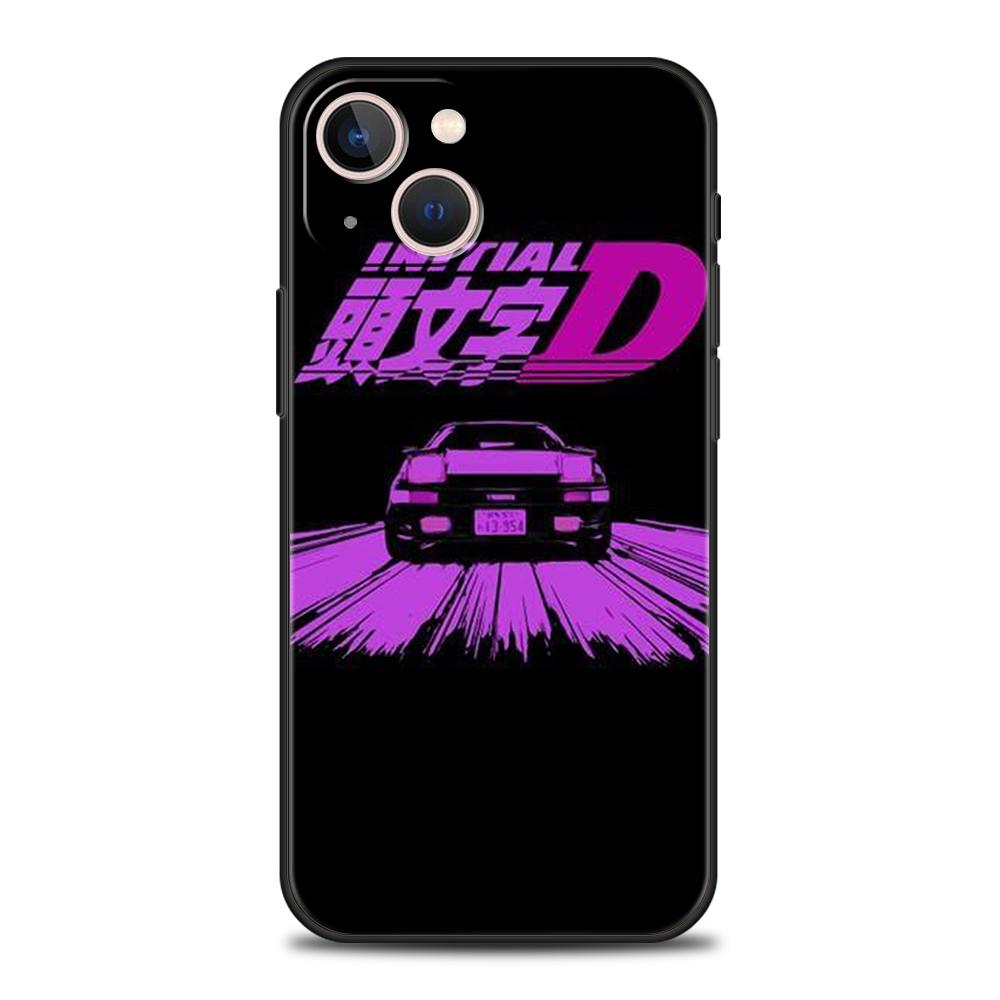 Чехол для телефона Initial D AE86 для iPhone 16 15 14 13 12 Pro Max 11 Pro Max 7 8 Plus XS XR Ударопрочный Мягкий чехол Capas Сумка ТПУ