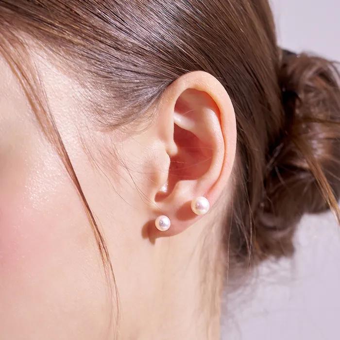 14k Basic Freshwater Pearl Earrings (3 types)
