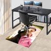 WickedPrincess Pattern Polyester Office Carpet Chair Mats, Home Decor Dormitory Floor Protector with