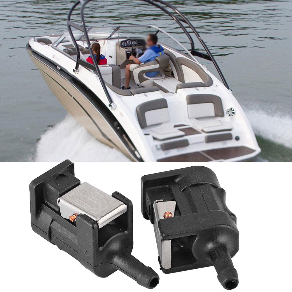 2Pcs Marine Engine Fuel Hose Line Connector Fit for 8mm Outboard