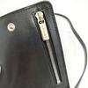 Used CELINE C Macadam Shoulder Wallet Suede Black