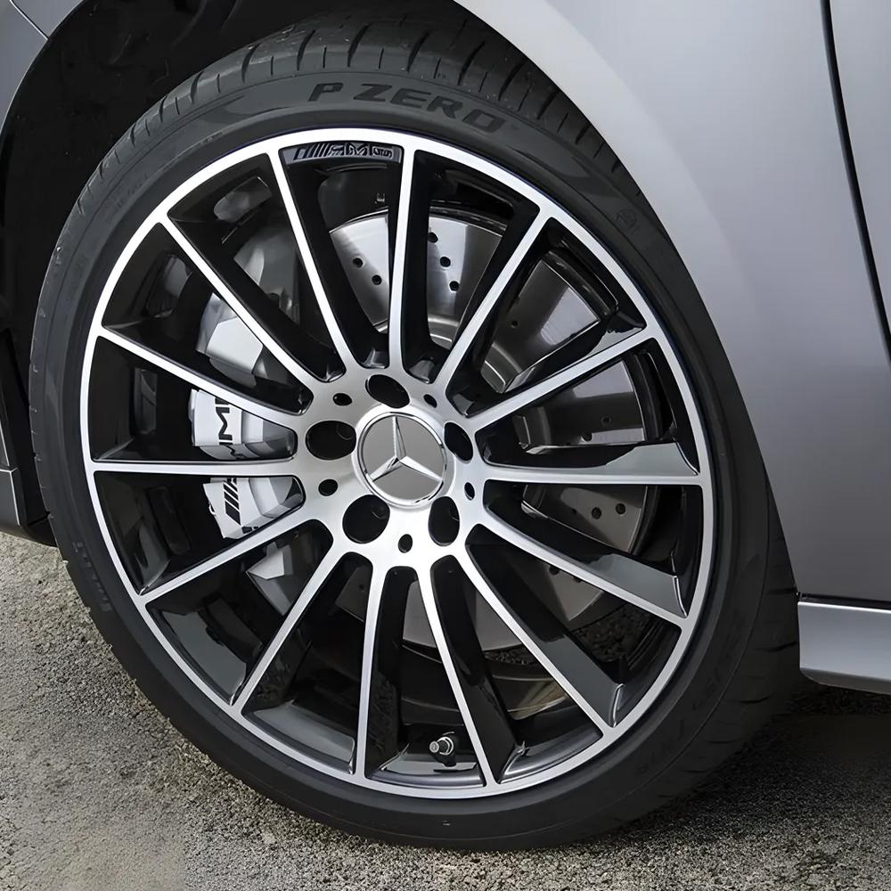75mm Car Wheel Center Hub Caps Cover Auto Accessories For Mercedes Benz Amg C180 C200 C260 W108 W124 W126 W140 W168 W169 W176