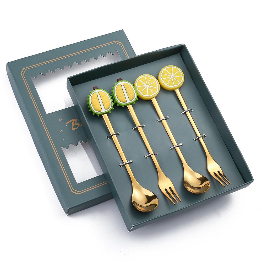 HANYANG 410 Stainless Steel Cutlery Home Hotel Use Cute Spoon Fork Western Cutlery