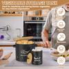 3 шт. Жестяная банка для хранения овощей с бамбуковой крышкой, штабелируемая банка для картофеля, лука и чеснока с вентиляционным отверстием, цилиндрическая кухонная канистра
