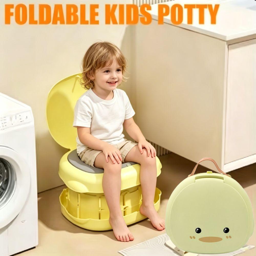 Foldable Baby Pot Toilet Bowl Hanging Potty Training Pot Child Seat Baby Potty Outdoor Travel