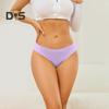5Pcs Women Briefs Mid-rise Solid Color Breathable Underwear Double-Layer Cotton Crotch Panties Daily Wear
