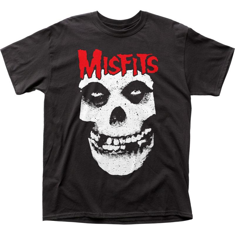 The Misfits Red Logo Unisex T-shirt Music Classic Concert Rock Band Tee New Black Graphic Tee