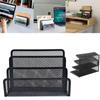 Card Shelf Folder Document Stand Mesh Storage Box Mesh Tray File Storage Rack Letter Paper Holder