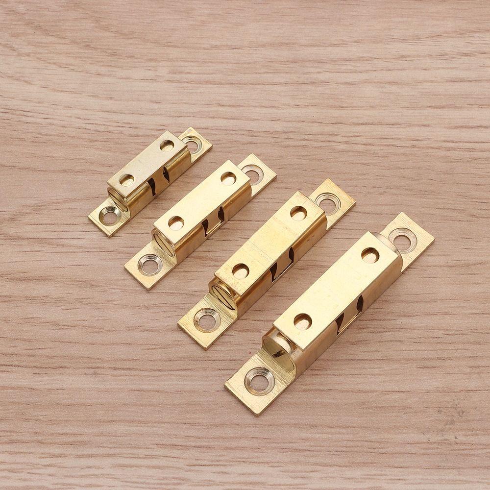 1Pcs Brass Copper Bead Lock Closet Tension Latch  for Furniture Cupboard Cabinet Door
