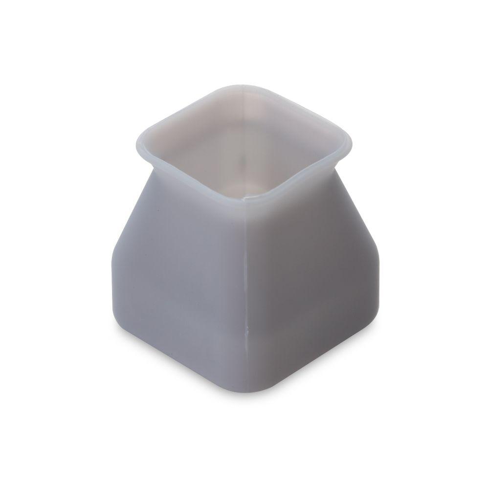 New Small Large White Grey Silicone Chair Leg Caps Table Cover Square