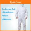 Дышащие одноразовые комбинезоны с конструкцией, закрывающей все тело, для защиты от пыли и лакокрасочных работ в производственных условиях