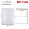 1Pcs New Collect Book Photo Album 80/160 Slots PVC Picture Card Holder Transparent 3/4/5/6/7 Inch Photocard Holder Idol Star