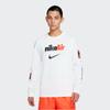 Nike Дышащая футболка с длинным рукавом с логотипом Air, мужские топы белого цвета DJ1416-100