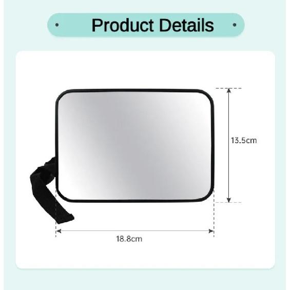 Adjustable Wide Square Car Baby Mirror Rear Seat Child Safety Monitor View Mirror Auto Interior Baby Observation Mirror Interior Mirrors6