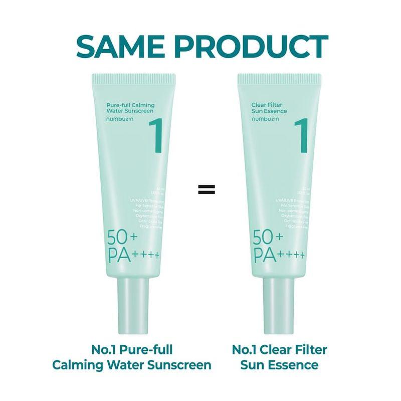 numbuzin - No.1 Clear Filter Sun Essence Bundle Set