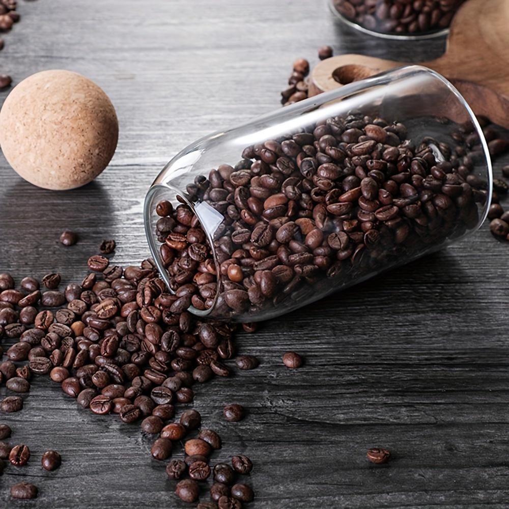 Glass Food Storage Canister With Airtight Cork Lid Clear Food Storage Jar Container With Seal Cork Round Stopper For Kitchen