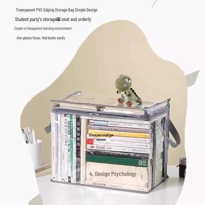 Новое поступление: Прозрачный пыленепроницаемый ящик для хранения книг для студентов